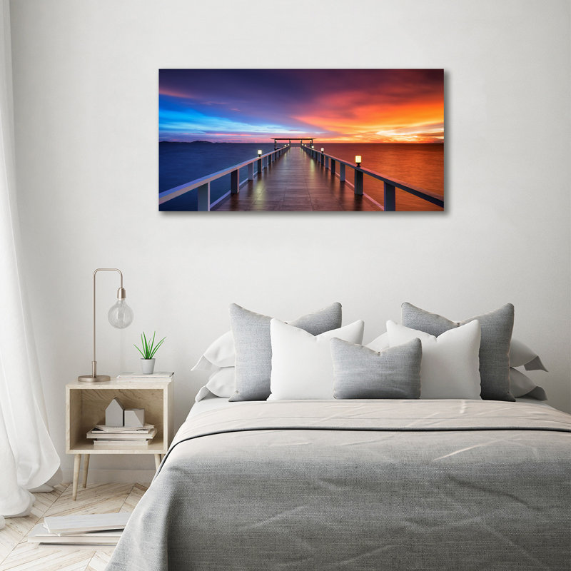 Wooden Bridge - Wrapped Canvas Print