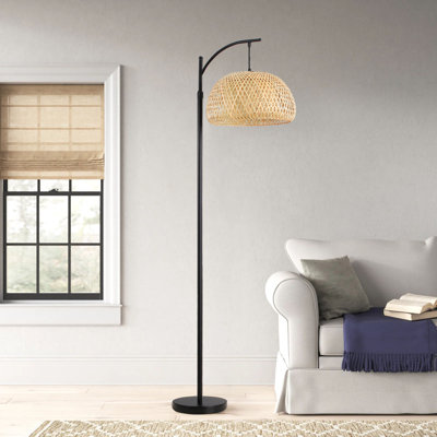 162.5cm Black Arched Floor Lamp