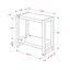 Table d'appoint Burbank, deux niveaux