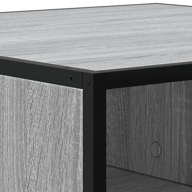 Coffee Table with Storage, Grey , 30" H x 100" L x 100" W
