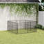 Turnersville 100cm H Galvanised Steel Exercise Pen-1111072043