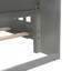 Pine Wood Bed With Bookcase Headboard ,LED Motion Sensor Light, Guardrails-1753931154-1753931152