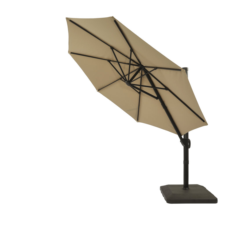Parasol en porte-à-faux 129 "avec base 129", Beige