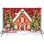 7 x 5 pi, Noël, pain d'épice, toile de fond, pain d'épice, bonbon, arbre de Noël empilé, flocons de neige, fond rouge, chaud, hiver, décor, fête de Noël, studio photo, cabine, accessoires de photographie pour enfants