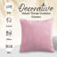 Ultra Soft Embossed Quilted Velvet Throw Cushion Covers for Sofa, Couch, & Bedroom Décor - Hidden Zipper, Machine Washable & Crushed Velvet-650812220