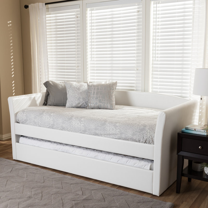 Angeles Upholstered Daybed, White