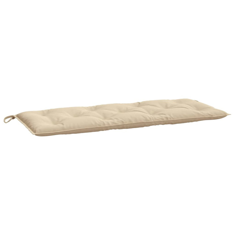 Coussin de siège d'extérieur, 47,2 po x 19,7 po, Beige