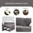 Sabini Upholstered 83 " Linen Sofa Bed-726911586