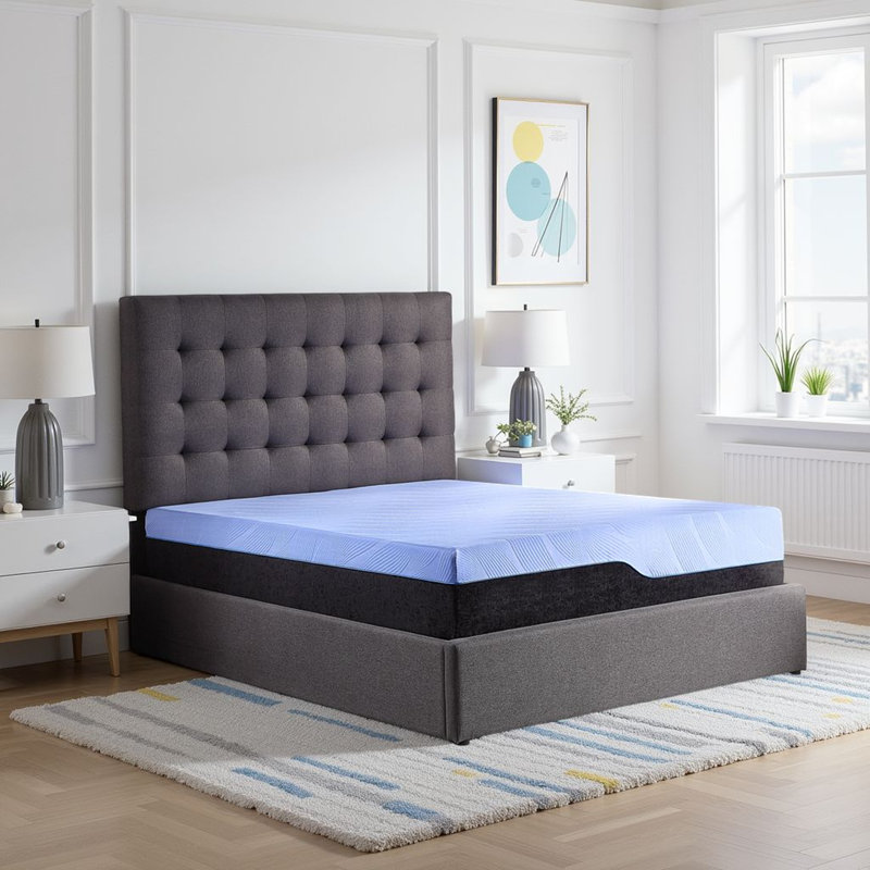  Padgett 12" Medium Hybrid Cooling Gel Care Memory Foam and Coil Mattress, California King