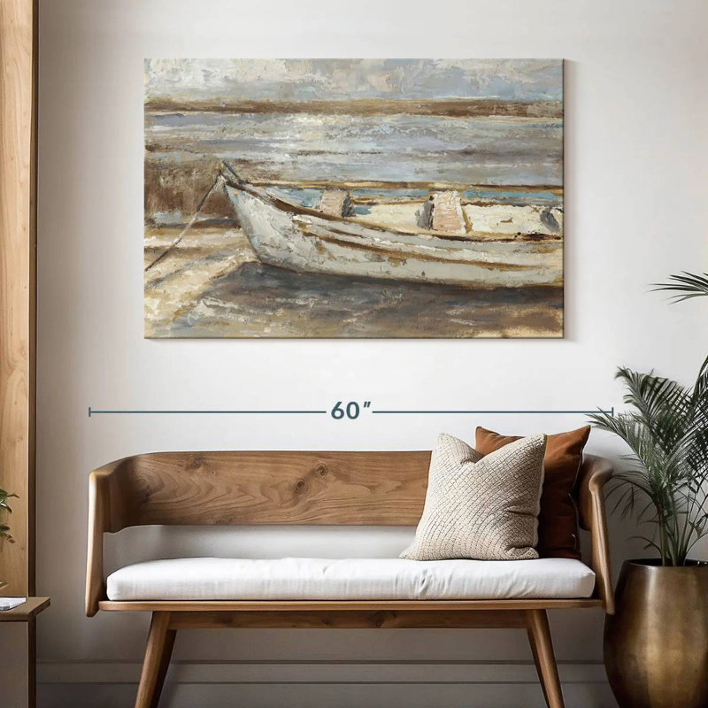 Mehar vieilli barque I, H 32 po x l 48 po