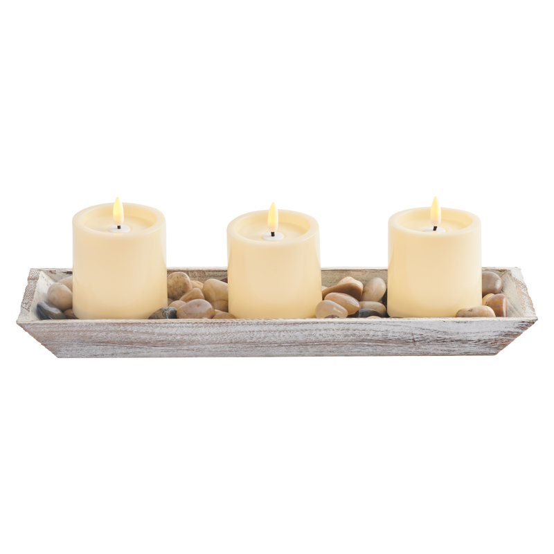 Plateau votif Sea Treasures, Beige, H 4,33 po x l 15,75 po x P 4,33 po