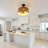 12 In. Modern Black Ceiling Fan, 8 Abs Wood-look Blades, 4-light E12 Sockets, Remote, Dc Motor And Downrods