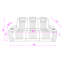 Canapé inclinable électrique 2 pièces Duran avec repose-tête électrique, DEL et plus-1232089308
