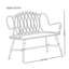 Banc français rétro et simple blanc