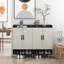 Armoire à chaussures moderne avec 4 portes, grande armoire de rangement pour chaussures moderne