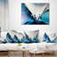 Conception abstraite bleue panoramique - coussin à imprimé paysage-30882850-30882847