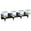 Éclairage pour meuble-lavabo moderne en cristal 3 lumières-70050908-70050909