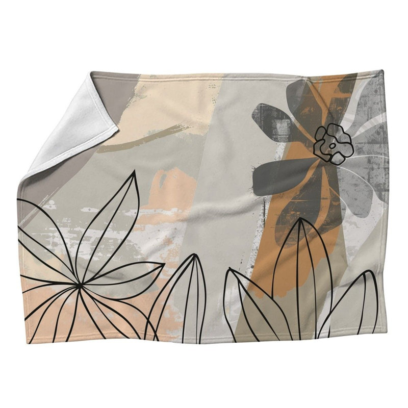 Jeté Floral Floral, L 60 po x L 80 po