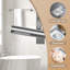 Robinet de baignoire autoportant Robinet de baignoire à fixation au sol en nickel brossé Robinet pour salle de bain à poignée simple en laiton