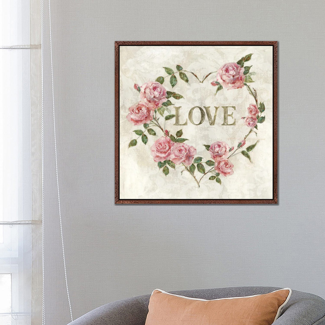 Love Heart von Sally Swatland - Galerie-verpackte Leinwand Giclée