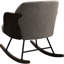 Chaise berçante rembourrée Taupe Boucle