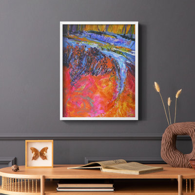 Vibrant Flow I Framed Print - Solid Wood