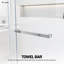 Porte de douche coulissante double sans cadre Catalyst 68"-73" L x 84" H, chromée, avec verre clair de 3/8".-132934621-124617940