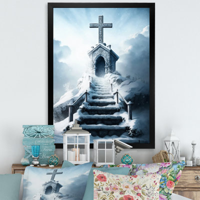 «Stairway to Heaven in Winter II», reproduction sur toile
