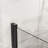 34"X72" Pivot Shower Enclosure, 1/4" Tempered Glass, Black, Semi-, Waterproof With Strips, Handle, 180 Turning Pivot, 90 Door Water Resistance Upgrade Black Finish Door, Sealing, Robust Zinc Alloy-124069793