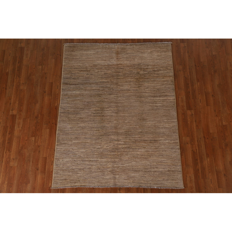 Tapis unique en laine brun 4 pi 10 po x 6 pi 4 po One Age
