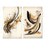 2 pièces sur toile - mouvement brun et noir-805185464-805185466