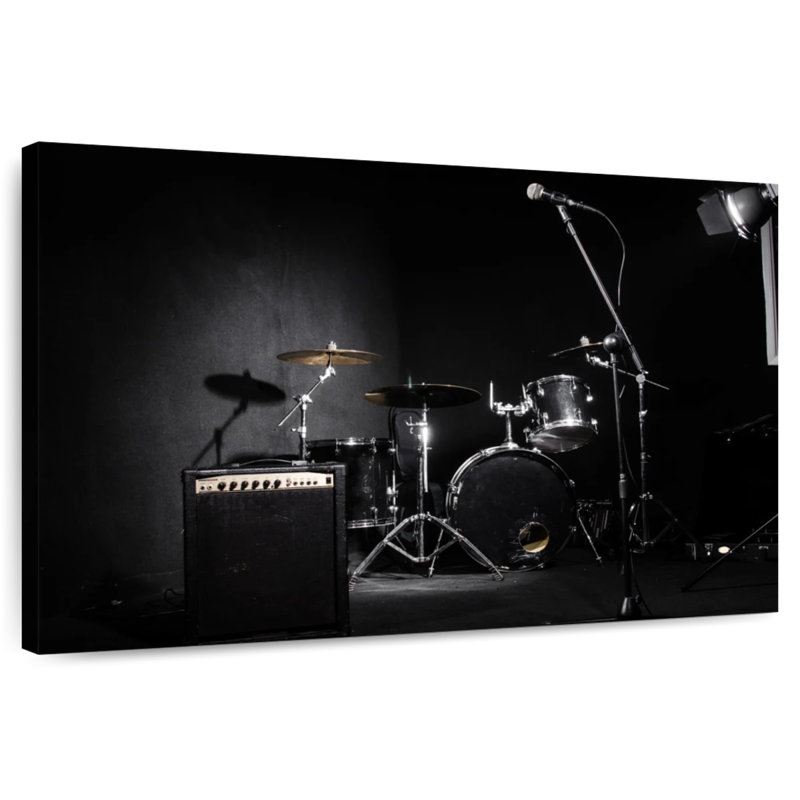 Abarca, instruments de musique sombres, H 16 po x l 24 po