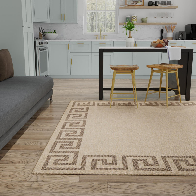 Sheglita Abstract Indoor Rug, Square 8'