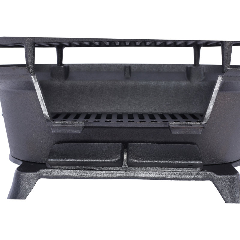 Barbecue ovale en fonte pour l'extérieur