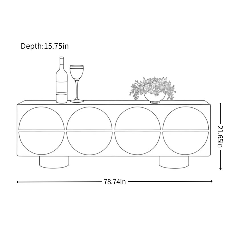 Modern and Simple Design TV Cabinet