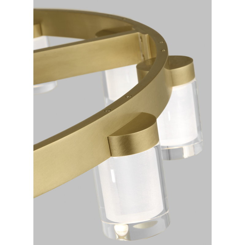 Esfera 12 - Light LED Chandelier, Natural Brass