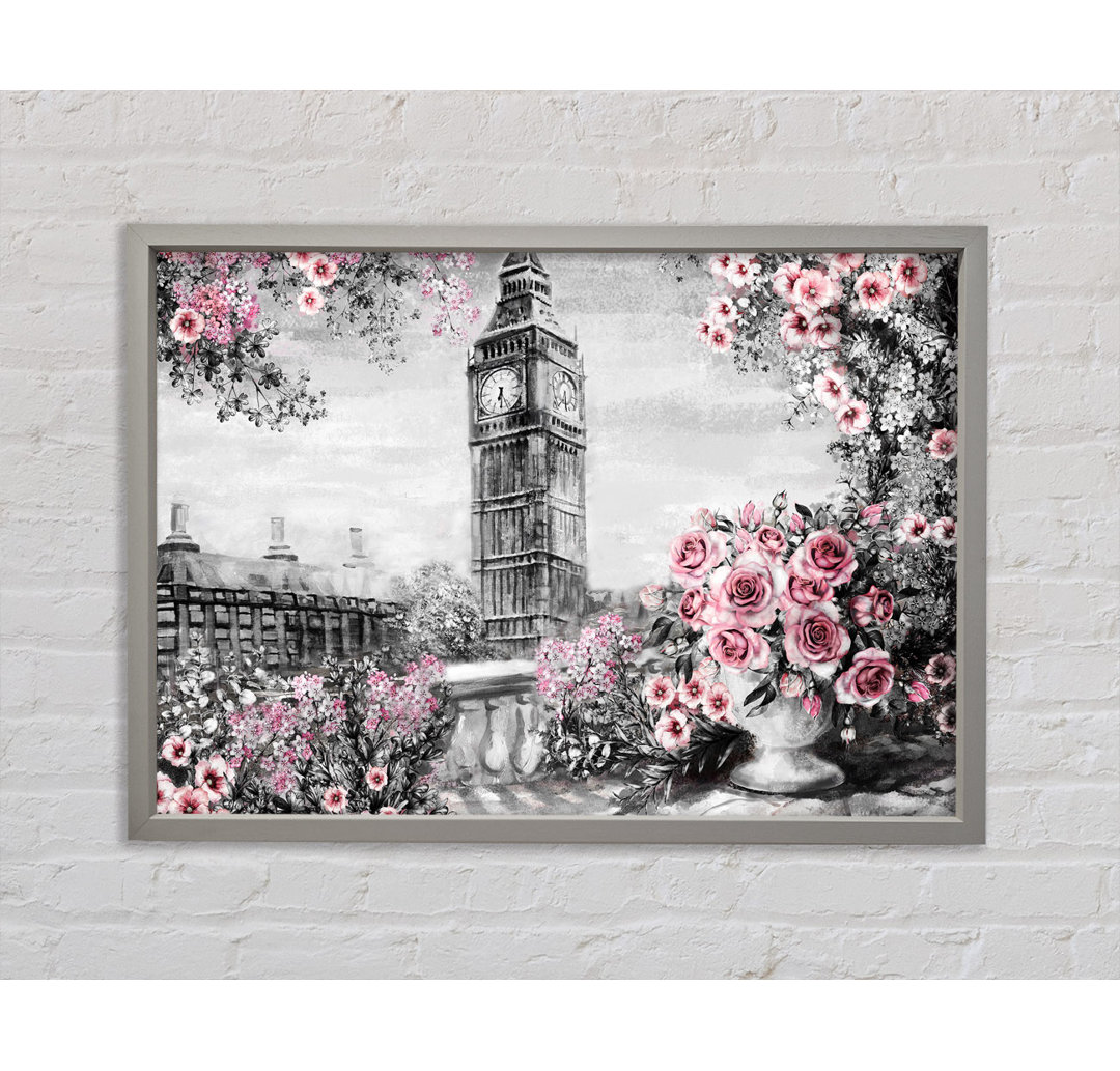 Big Ben Pink Roses - Druck