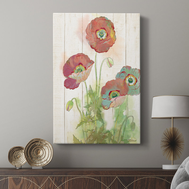 Poppy Play I -Gallery Wrarap Cavas, H 12 po x l 8 po