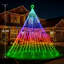 16 lumières cascade de Noël RVB intelligentes avec étoile-726258145