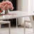 Modern simple rectangular dining table and chair-103161186
