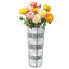 Crystal Silver Glass  Table Vase