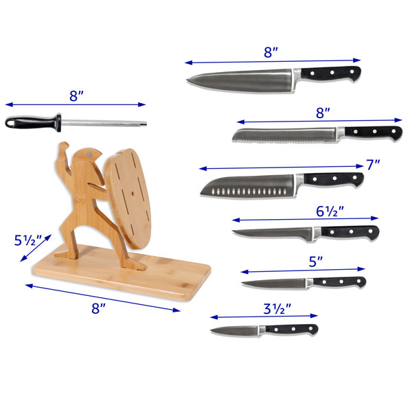 Wusthof Classic 8-Piece Knife Set with Block - Trademark Retail