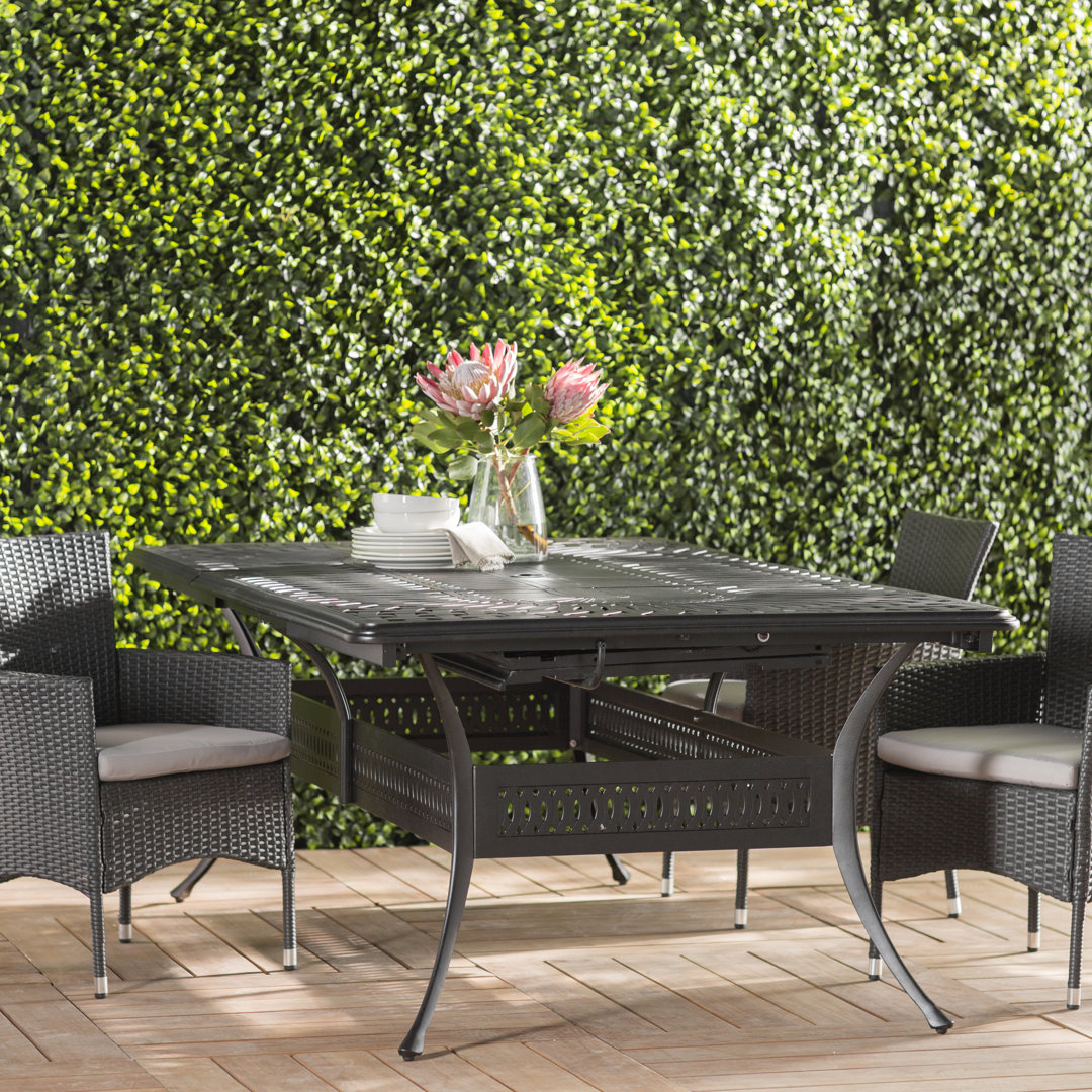 Harland Extendable Aluminum Dining Table Sol 72 Outdoor™