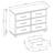 Neer 51.96'' W 6 - Drawer Dresser-22446480