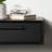 Lauklyn  Decorative Transitional Floating Bedroom Nightstand With A Concealed Cubby Compartment, Black, 18 X 12 X 6 Floating Wood Storage Shelf