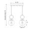 Luminaire suspendu pour îlot de cuisine 1 lumière Caldwell-1885679572