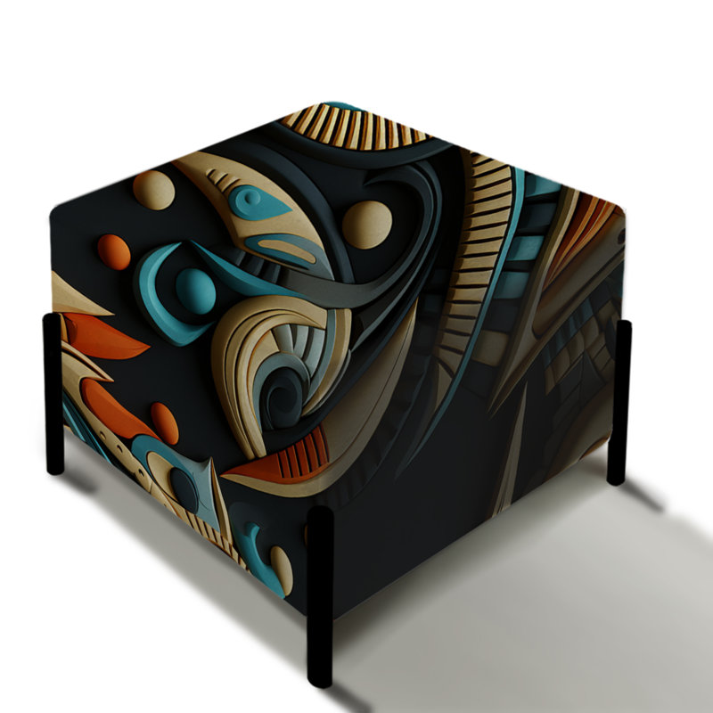 Tribal Motifs Eclectic Melody - Repose-pieds éclectique carré
