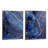 Set of 2 Blue Framed Art Panels