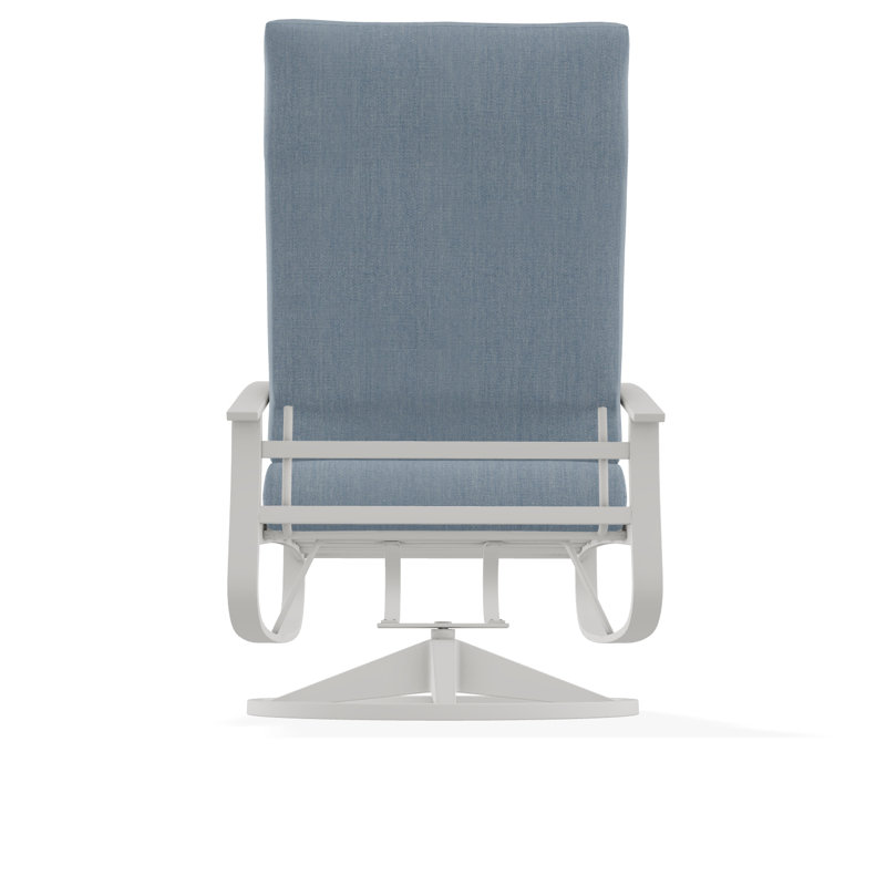 Belle Isle Outdoor Lounge Chair, Canvas Navy Sunbrella® Canvas, Snow