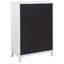 Commode de chambre à 5 tiroirs Loane - blanc vieilli